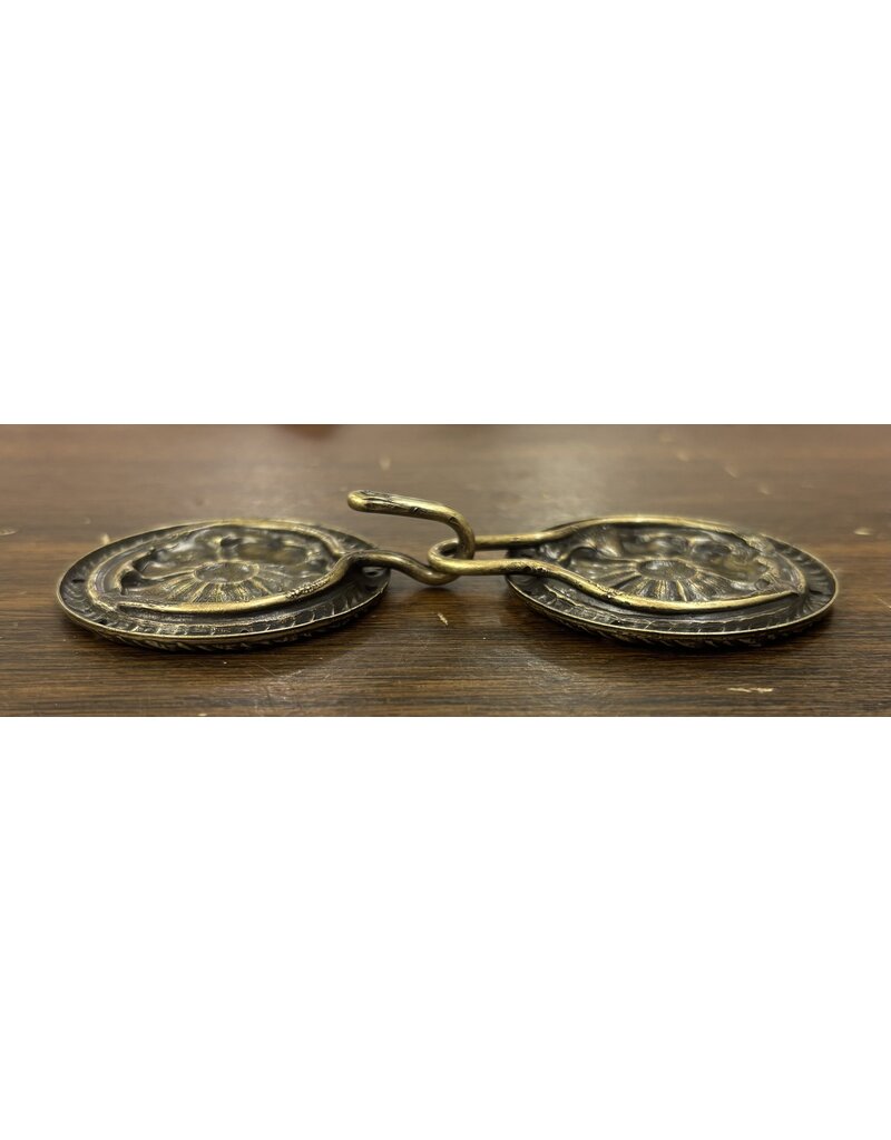 Cloakmakers.com Tudor Rope Edge Cloak Clasp - Antique Bronze Plated