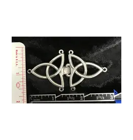 Cloakmakers.com Pewter Trinity Triquerta Medium Clasp