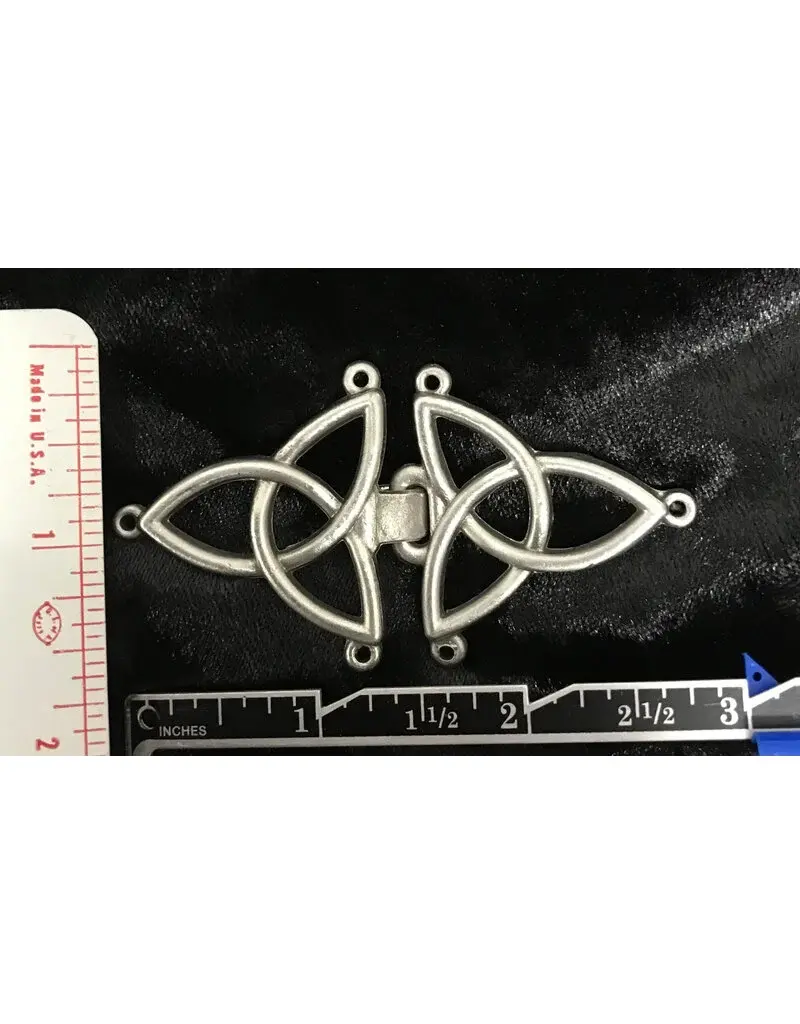 Cloakmakers.com Pewter Trinity Triquerta Medium Clasp