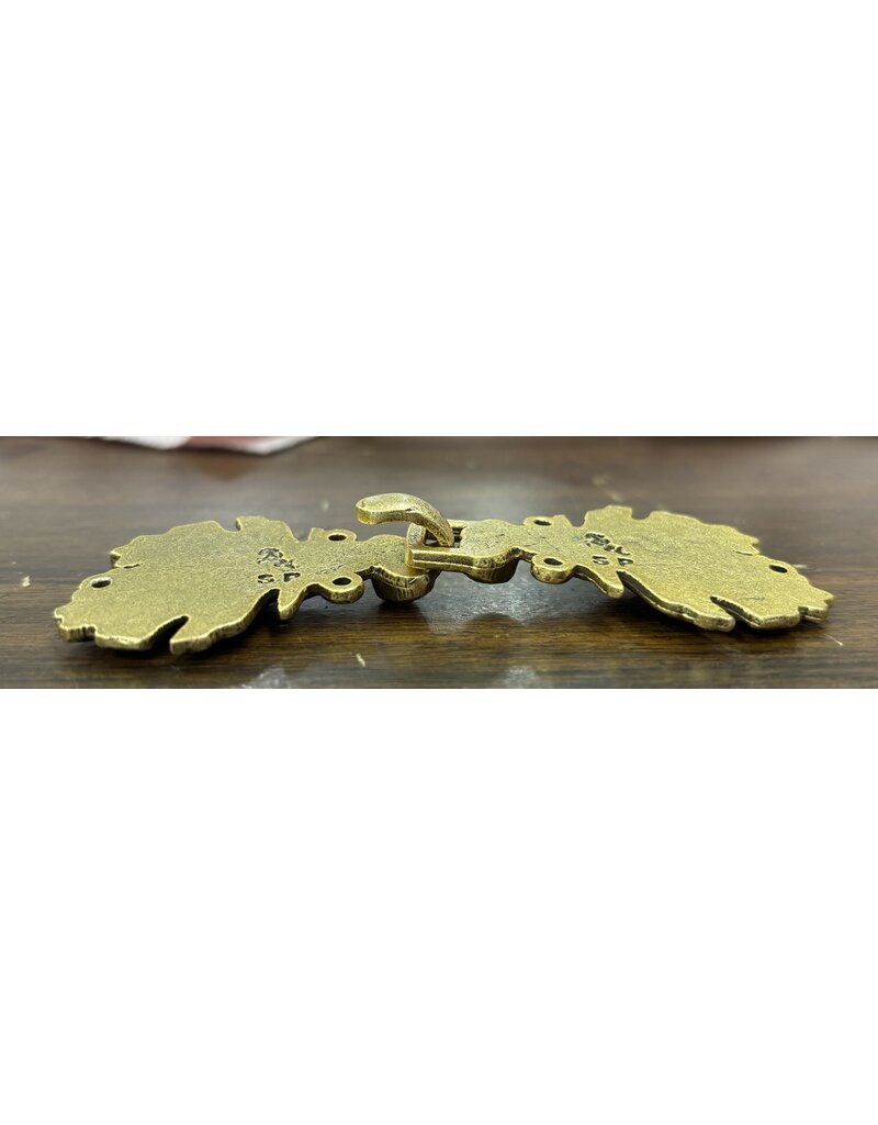 Cloakmakers.com Oak Double w/Acorn Small Pewter Clasp - Brass Plated