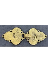 Cloakmakers.com Triple Medallion Pewter Clasp - Bronze Plated