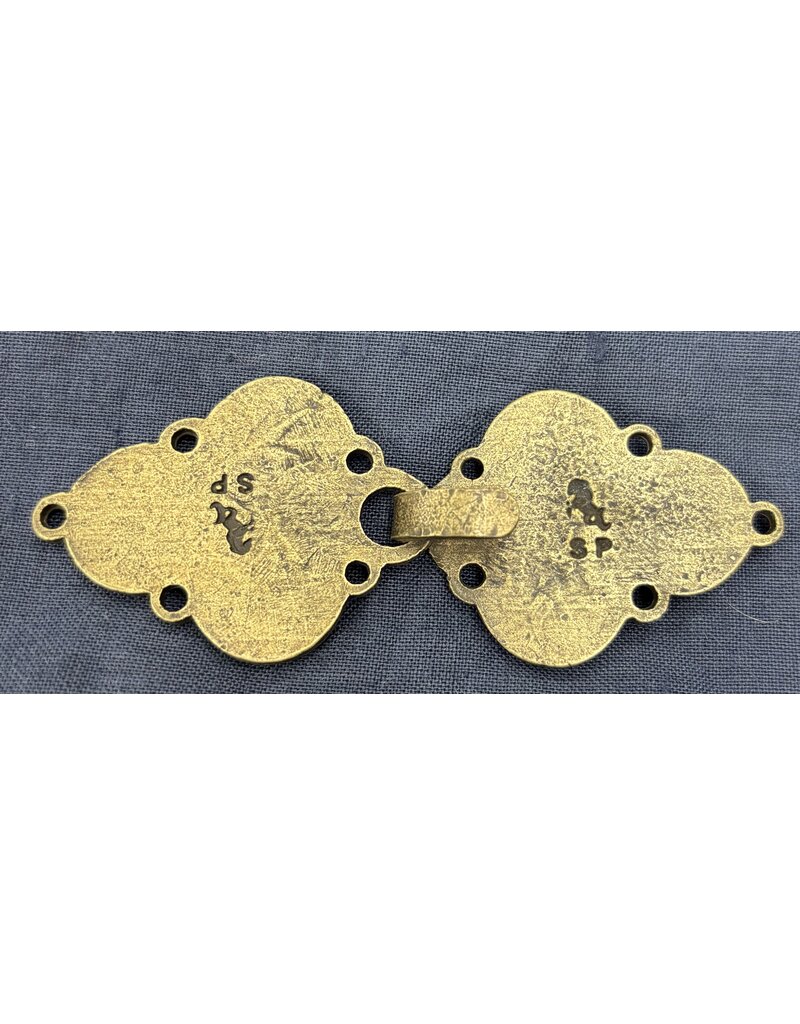 Cloakmakers.com Triple Medallion Pewter Clasp - Bronze Plated