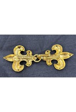 Cloakmakers.com Fleur De Lis Mini Cloak Clasp - Gold Plated