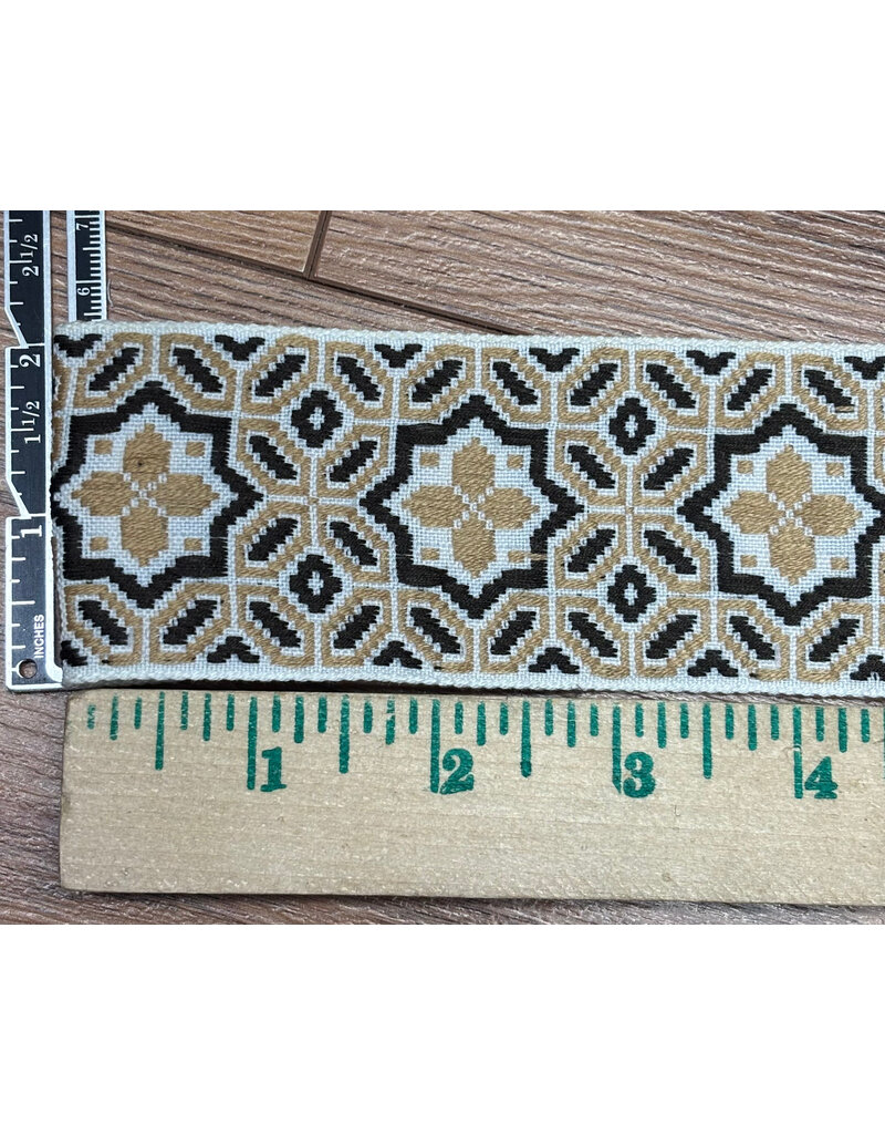 Cloakmakers.com Moroccan Star - Tan/Brown on White