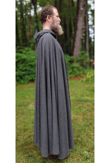 Cloakmakers.com 5751-Washable Lightweight Grey Wool Blend Cloak w/ Silver Toned Clasp