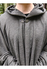 Cloakmakers.com 5751-Washable Lightweight Grey Wool Blend Cloak w/ Silver Toned Clasp