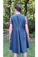 Cloakmakers.com J905-Washable Slate Blue Wool Blend Vest w/ Pockets