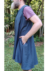 Cloakmakers.com J905-Washable Slate Blue Wool Blend Vest w/ Pockets
