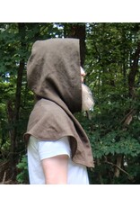 Cloakmakers.com H541-Washable Ranger Brown Hooded Cowl