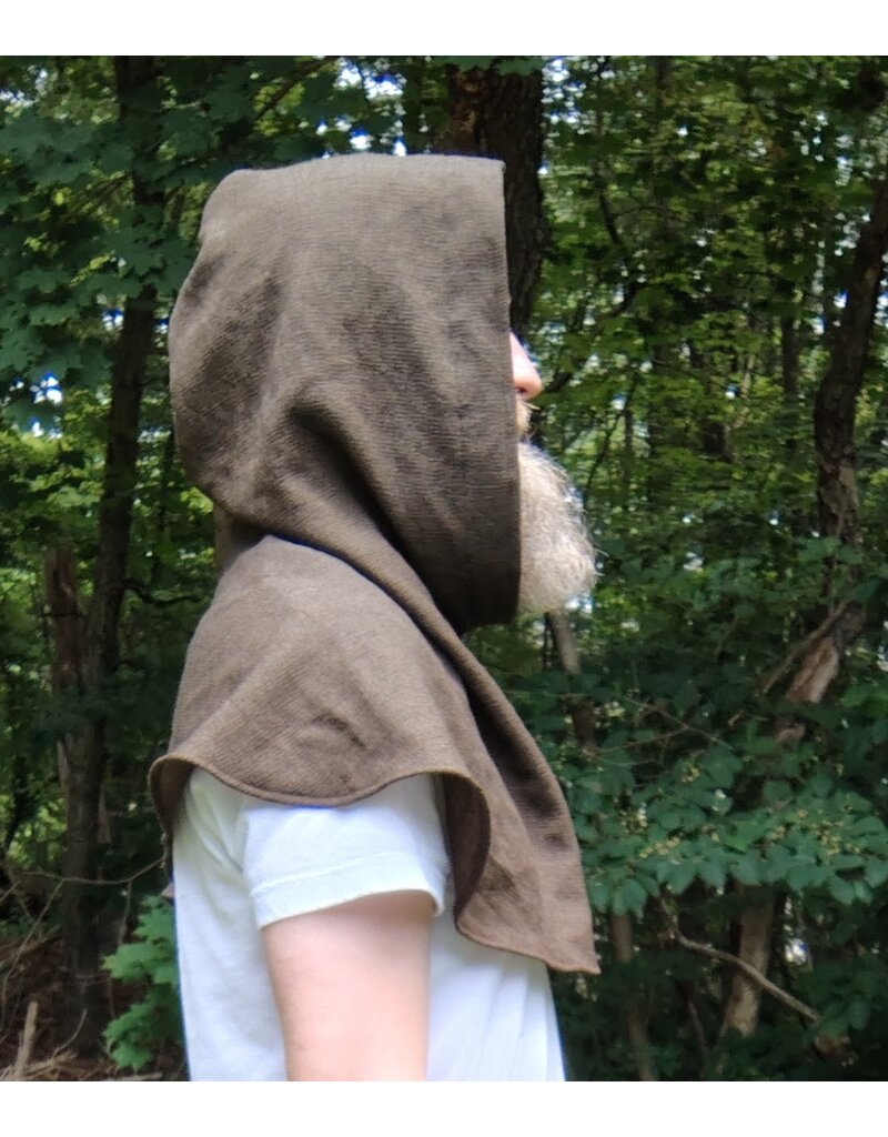Cloakmakers.com H541-Washable Ranger Brown Hooded Cowl
