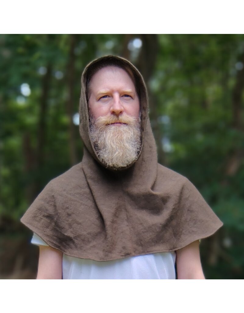 Cloakmakers.com H541-Washable Ranger Brown Hooded Cowl