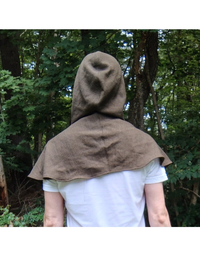 Cloakmakers.com H541-Washable Ranger Brown Hooded Cowl