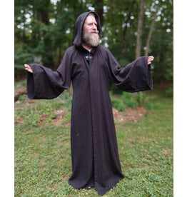 Cloakmakers.com R562-Washable Brown Wool Blend Robe w/ Pockets