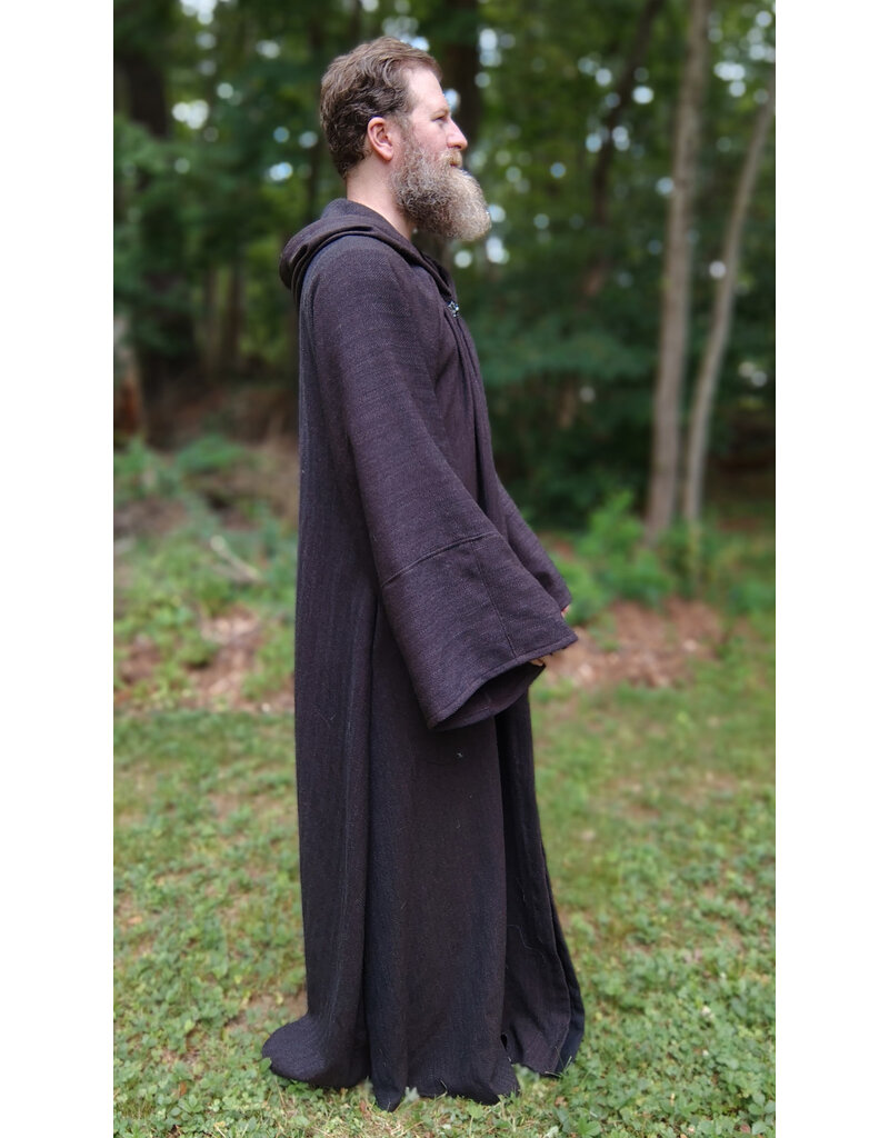 Cloakmakers.com R562-Washable Brown Wool Blend Robe w/ Pockets