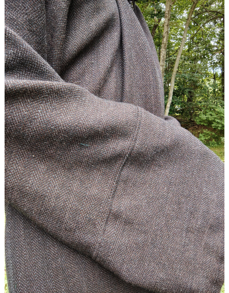 Cloakmakers.com R562-Washable Brown Wool Blend Robe w/ Pockets