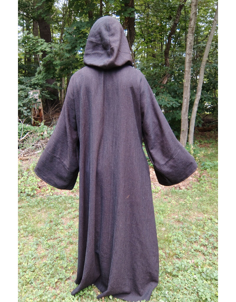 Cloakmakers.com R562-Washable Brown Wool Blend Robe w/ Pockets