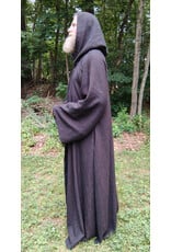 Cloakmakers.com R562-Washable Brown Wool Blend Robe w/ Pockets