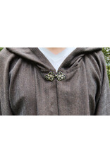 Cloakmakers.com R562-Washable Brown Wool Blend Robe w/ Pockets