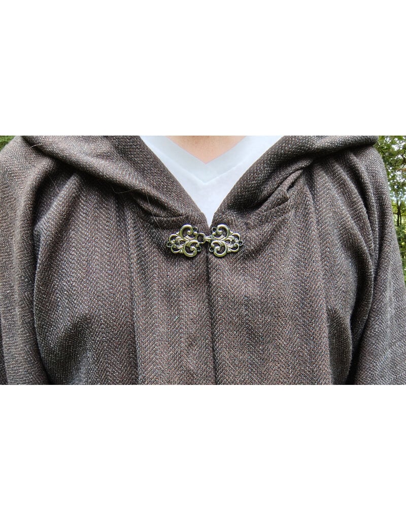 Cloakmakers.com R562-Washable Brown Wool Blend Jedi Robe w/ Pockets