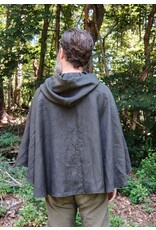 Cloakmakers.com 5768-Washable Short Dark Green Ranger Cloak w/ Bronze Toned Clasp