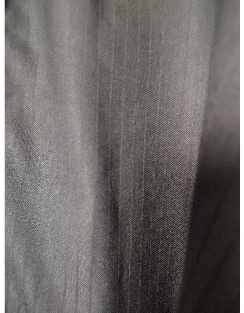 Cloakmakers.com J906-Washable Lightweight Dull Black Hooded Vest w/ Pockets & Pinstripes