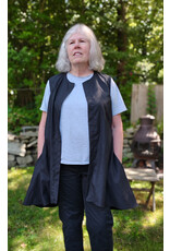 Cloakmakers.com J907-Washable Lightweight Dull Black Vest w/ Pockets