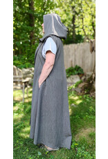 Cloakmakers.com J909-Washable Black & White Striped Hooded Vest w/ Pockets