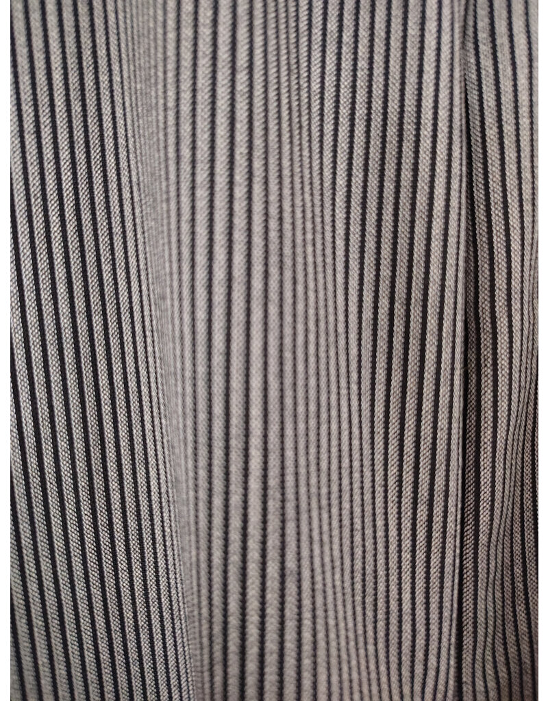 Cloakmakers.com J909-Washable Black & White Striped Hooded Vest w/ Pockets