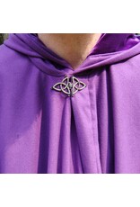Cloakmakers.com 5773-Washable Purple Faux Wool Cloak w/ Purple Velvet Hood Lining