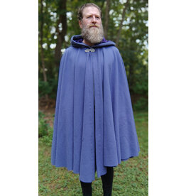 Cloakmakers.com 5774-Washable Lavender Wool Cloak w/ Purple Hood Lining & Gothic Rose Clasp