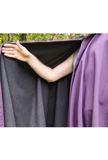 Cloakmakers.com 5775-Washable Purple & Black Hard Face Raincloak w/ Silver Toned Clasp