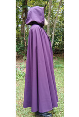 Cloakmakers.com 5775-Washable Purple & Black Hard Face Raincloak w/ Silver Toned Clasp