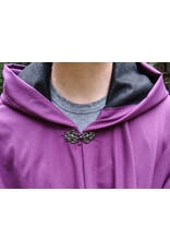 Cloakmakers.com 5777-Washable Bishop Purple Wool Cloak w/ Black Starry Hood Lining