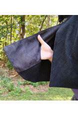 Cloakmakers.com 5781-Washable Black Wool Cloak w/ Black Hood Lining and Pockets