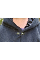 Cloakmakers.com 5781-Washable Black Wool Cloak w/ Black Hood Lining and Pockets