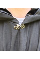 Cloakmakers.com 5783-Washable Black Wool Cloak w/ Black Velvet Hood Lining