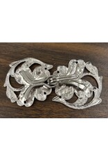 Cloakmakers.com Shamrock Cloak Clasp - Silvertone Plated