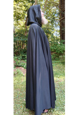 Cloakmakers.com 5789-Washable Black Powershield Fleece RainCloak w/ Silver Toned Clasp