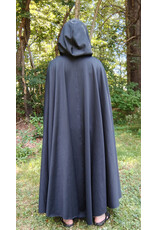 Cloakmakers.com 5789-Washable Black Powershield Fleece RainCloak w/ Silver Toned Clasp