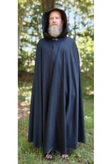 Cloakmakers.com 5791-Washable Black Rain Cloak,  Powershield Fleece w/ Silver Toned Clasp