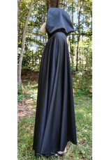 Cloakmakers.com 5791-Washable Black Rain Cloak,  Powershield Fleece w/ Silver Toned Clasp