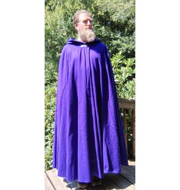 Cloakmakers.com 5793-Washable Purple Wool Blend Cloak w/ Silver Toned Clasp