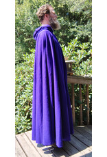 Cloakmakers.com 5793-Washable Purple Wool Blend Cloak w/ SilverTone Clasp