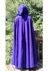 Cloakmakers.com 5793-Washable Purple Wool Blend Cloak w/ SilverTone Clasp