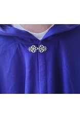 Cloakmakers.com 5793-Washable Purple Wool Blend Cloak w/ SilverTone Clasp
