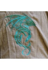 Cloakmakers.com 5794-Washable Lightweight Short Ranger Cloak w/ Green Dragon Embroidery