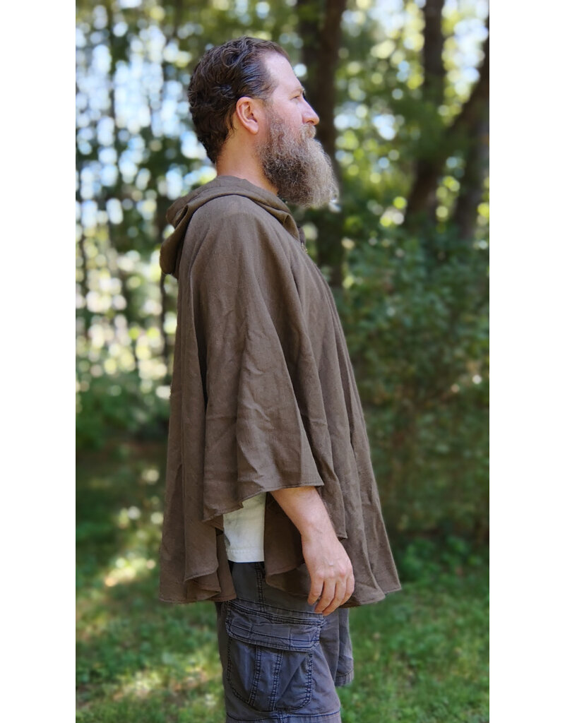 Cloakmakers.com 5794-Washable Lightweight Short Ranger Cloak w/ Green Dragon Embroidery