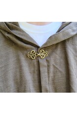 Cloakmakers.com 5794-Washable Lightweight Short Ranger Cloak w/ Green Dragon Embroidery