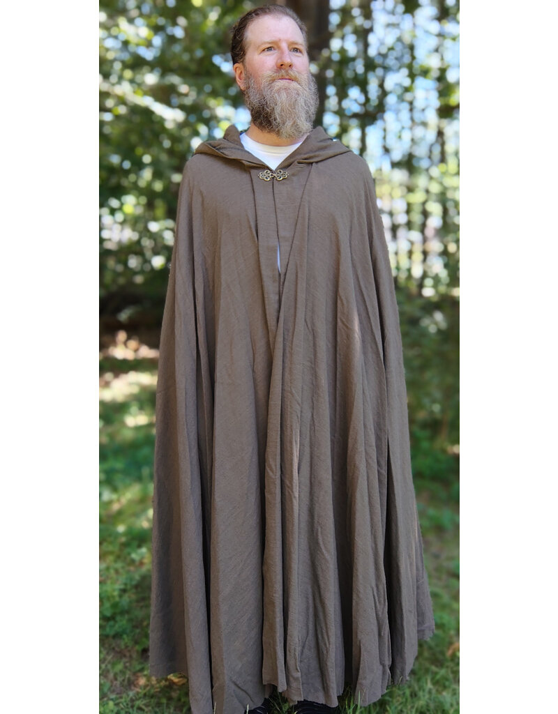 Cloakmakers.com 5796-Washable Brown Ranger Cloak w/ Bronze Toned Clasp