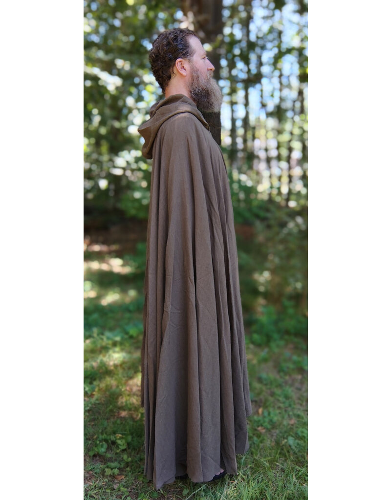 Cloakmakers.com 5796-Washable Brown Ranger Cloak w/ Bronze Toned Clasp